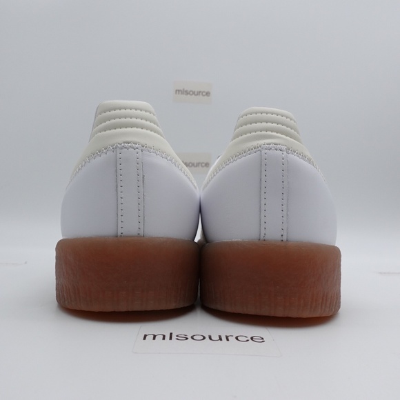 NEW adidas Originals Sambae Platform Leather Sneakers IE9107 Beige - Picture 4 of 16